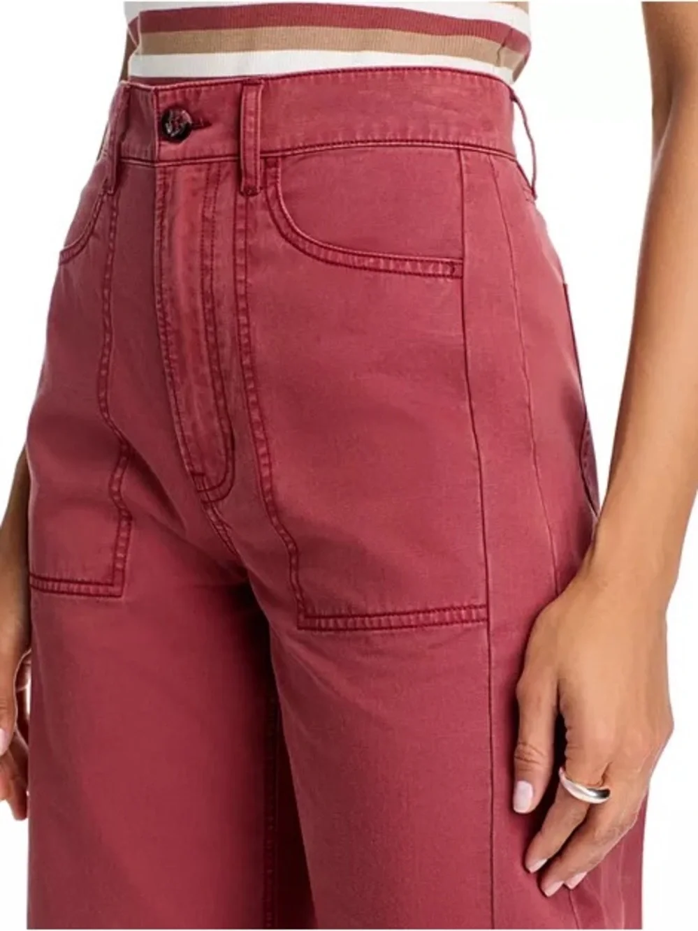 Veronica Beard Sloan High Rise Barrel Leg Pants US 27 - Picture 7 of 14